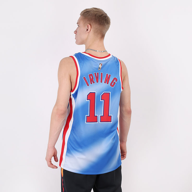 мужская голубая майка Nike Brooklyn Nets Classic Edition 2020 Swingman Jersey CQ4253-403 - цена, описание, фото 5